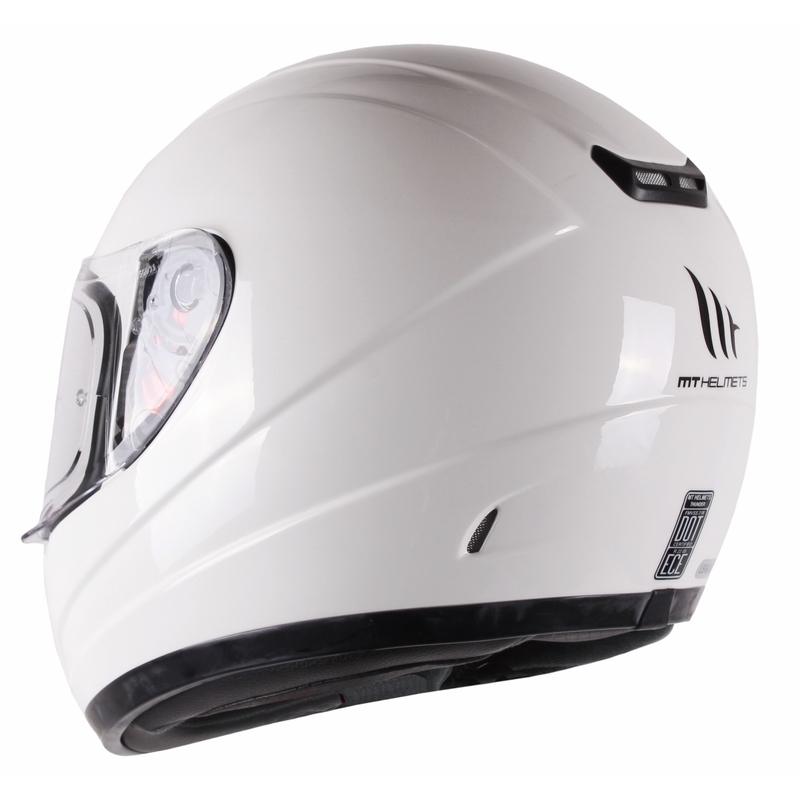 Dziecięcy integralny kask motocyklowy MT Thunder biały