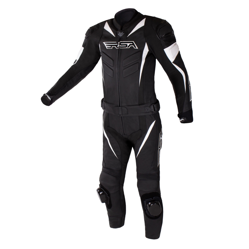 Kombinezon motocyklowy RSA GPX 2 czarno-biały - II. jakość