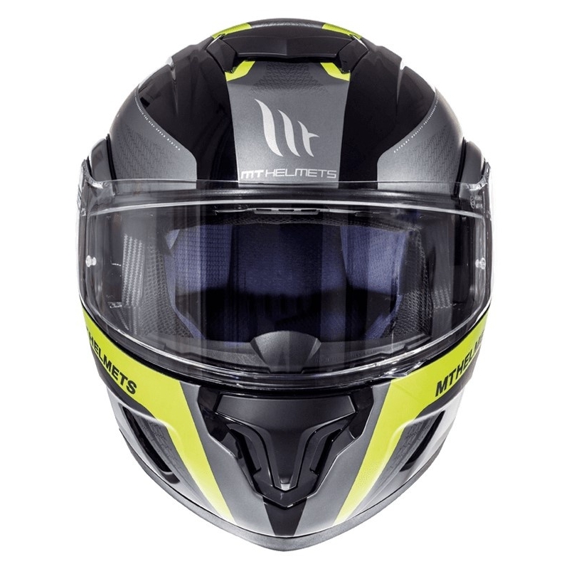 Szczękowy kask motocyklowy MT Atom Tarmac czarny matowy-fluo żółty wyprzedaż