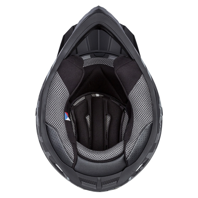 Dziecięcy kask motocrossowy Cassida Cross Cup Sonic Junior matowo szaro-czarny