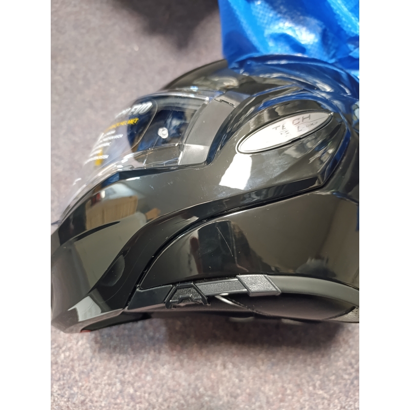 Kask składany Scorpion EXO-TECH EVO czarny połysk - II. jakość
