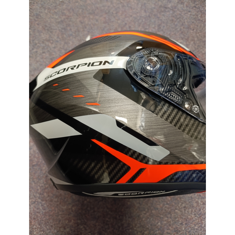 Kask motocyklowy integralny Scorpion EXO-1400 EVO II AIR ACCORD szaro-czerwony - II. jakość