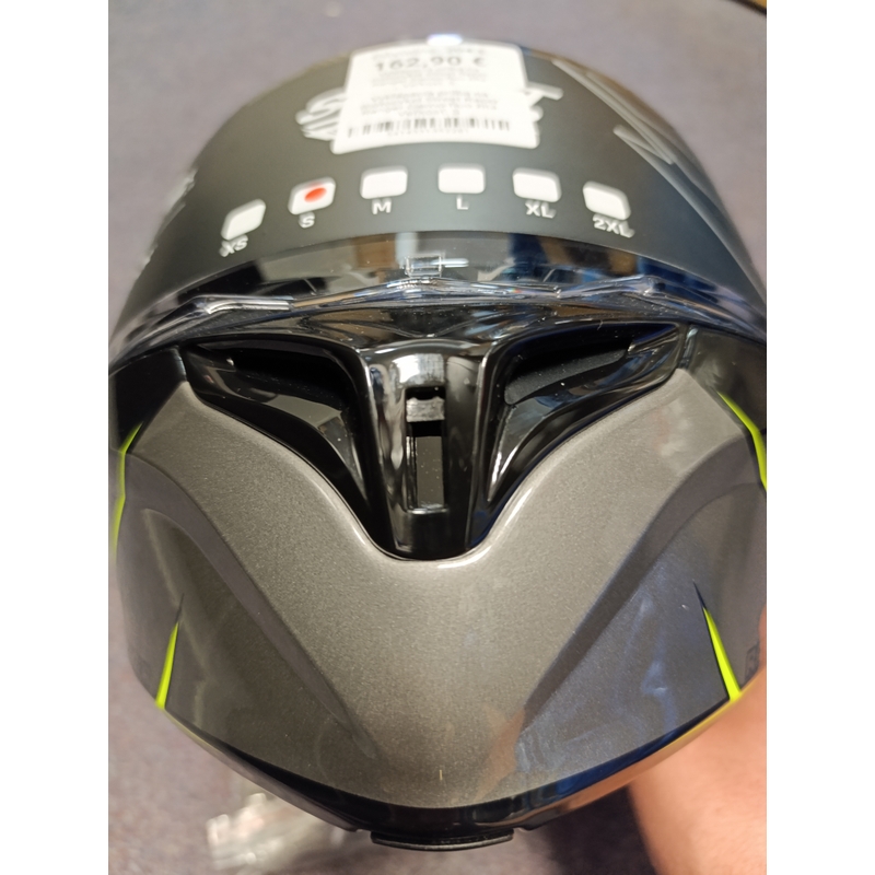 Kask motocyklowy składany Street Racer Ranger czarno-fluo żółty - II. jakość