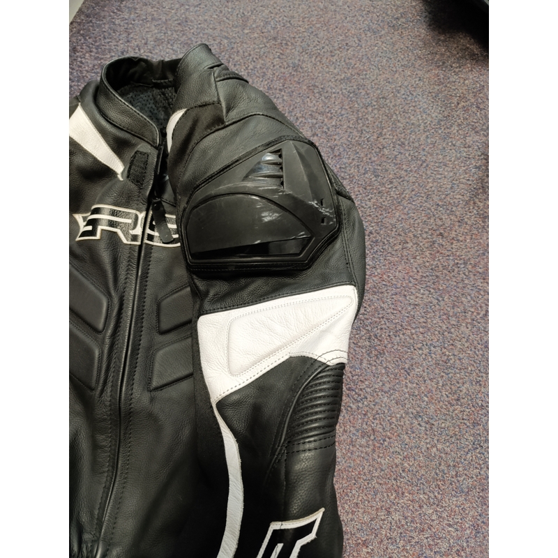 Kombinezon motocyklowy RSA GPX 2 czarno-biały - II. jakość