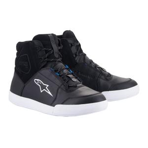 Buty motocyklowe Alpinestars Chrome Drystar czarno-biało-niebieskie