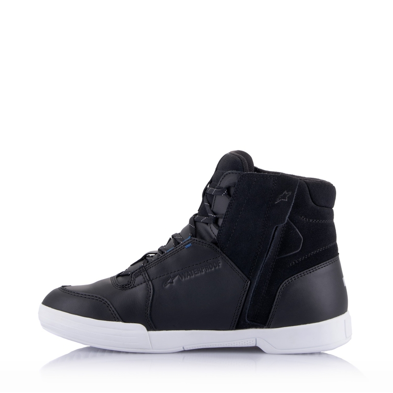 Buty motocyklowe Alpinestars Chrome Drystar czarno-biało-niebieskie