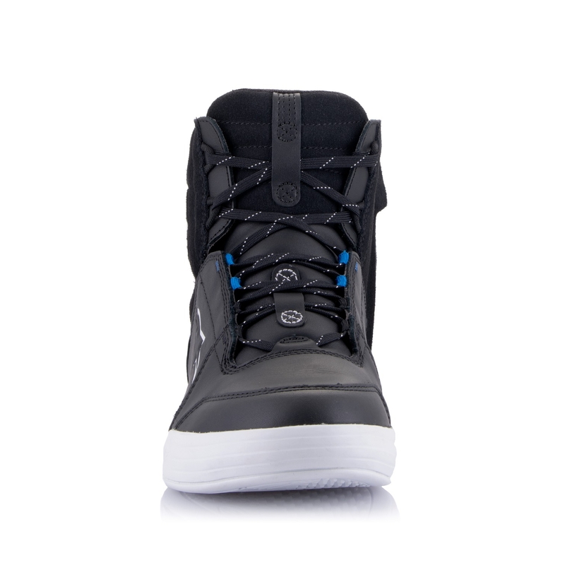 Buty motocyklowe Alpinestars Chrome Drystar czarno-biało-niebieskie