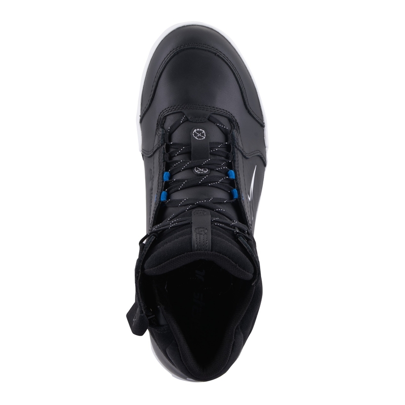 Buty motocyklowe Alpinestars Chrome Drystar czarno-biało-niebieskie