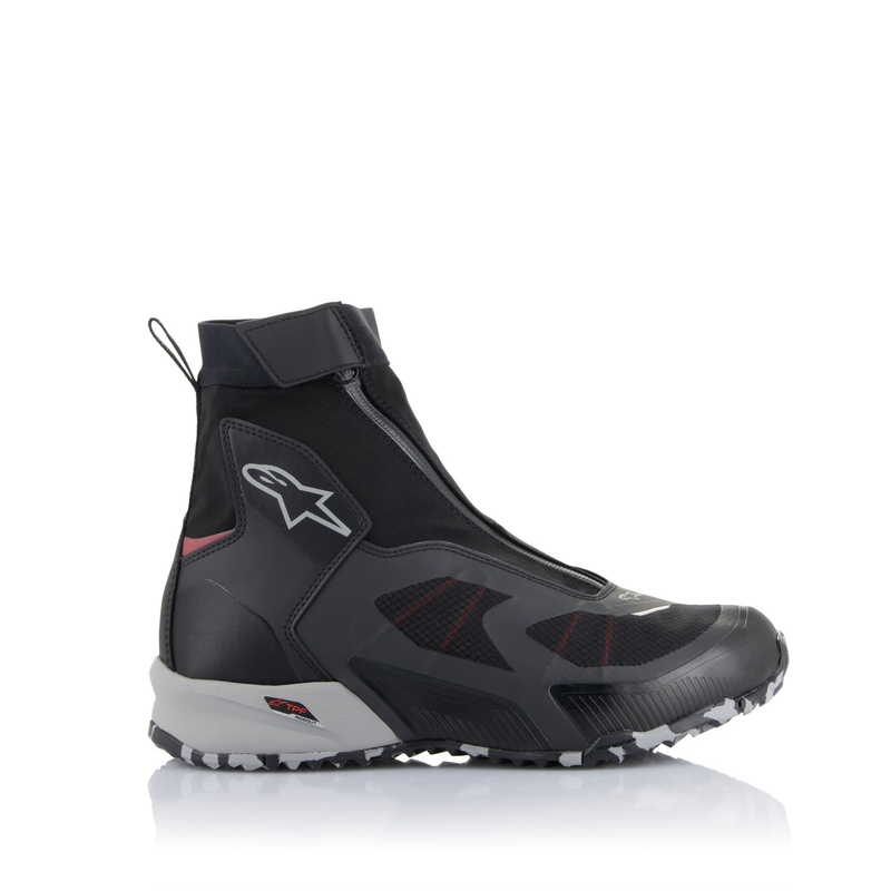 Buty motocyklowe Alpinestars CR-8 Gore-Tex czarno-szaro-czerwone