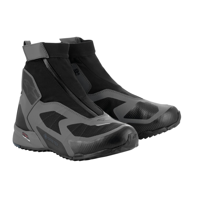 Buty motocyklowe Alpinestars CR-8 Gore-Tex czarno-szaro-niebieskie