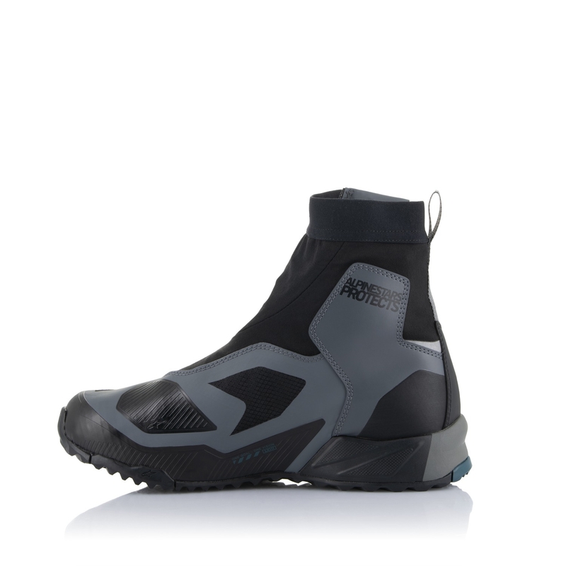 Buty motocyklowe Alpinestars CR-8 Gore-Tex czarno-szaro-niebieskie