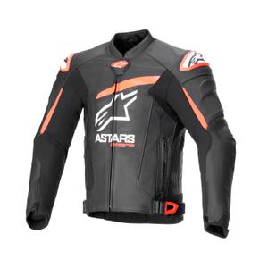Skórzana kurtka motocyklowa Alpinestars GP plus R 4 Airflow czarno-fluo czerwono-biała