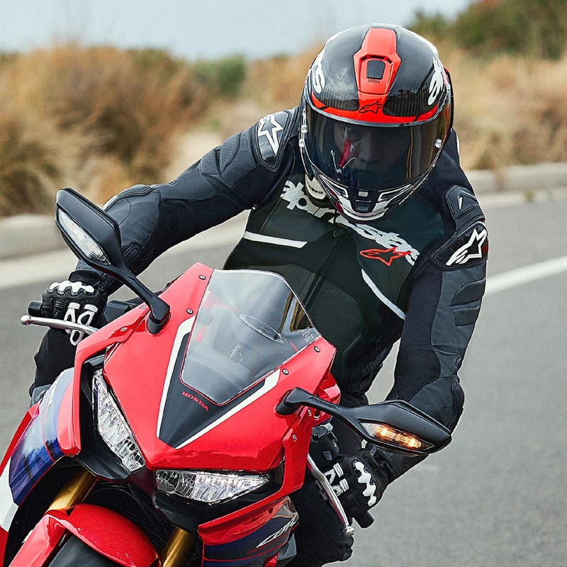 Skórzana kurtka motocyklowa Alpinestars Atem 5 czarno-biała