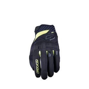 Rękawiczki motocyklowe FIVE RS3 EVO czarno-fluo żółte
