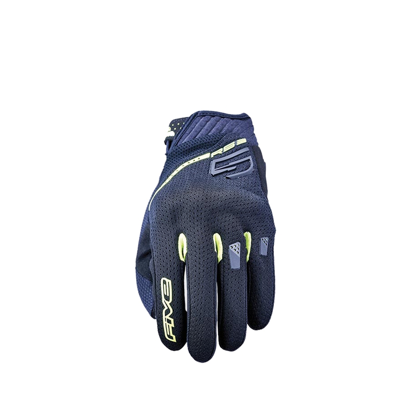 Rękawiczki motocyklowe FIVE RS3 EVO Airflow czarno-fluo żółte
