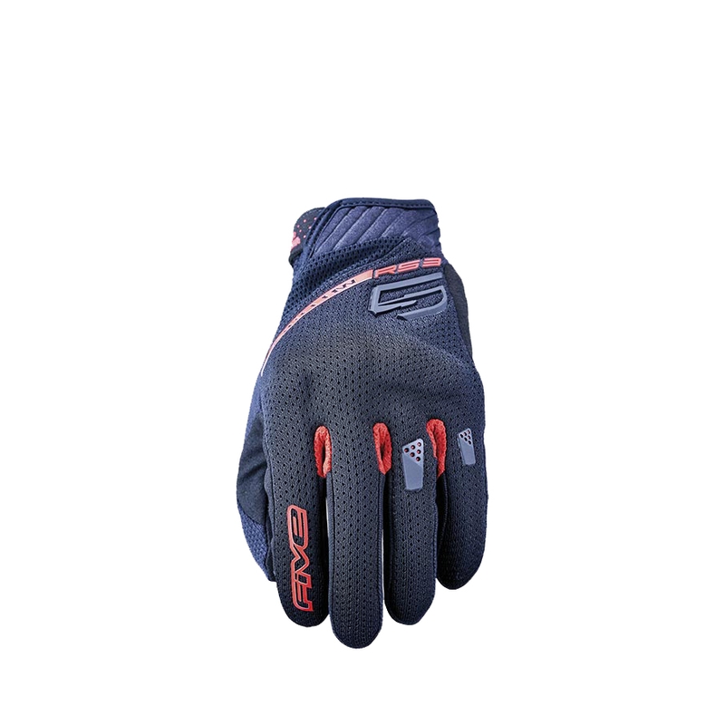 Rękawiczki motocyklowe FIVE RS3 EVO Airflow czarno-czerwone wyprzedaż