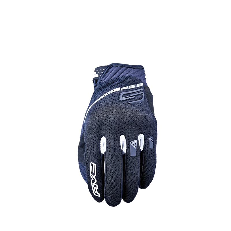 Rękawiczki motocyklowe FIVE RS3 EVO Airflow czarno-białe