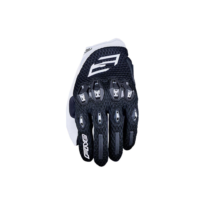 Damskie rękawiczki motocyklowe FIVE Stunt EVO 2 Airflow czarno-białe