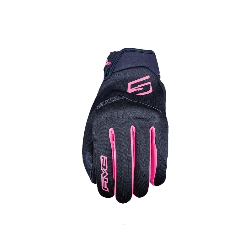 Damskie rękawiczki motocyklowe FIVE Globe EVO czarno-fluo różowe wyprzedaż