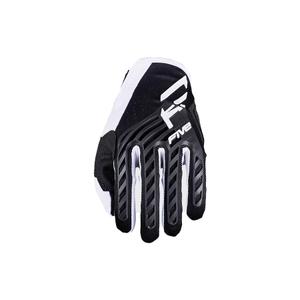 Rękawiczki motocrossowe FIVE MXF3 EVO czarno-białe