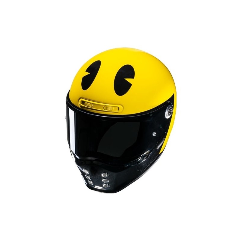 Integralny kask motocyklowy HJC V10 Pac-man Bandai Namco żółty