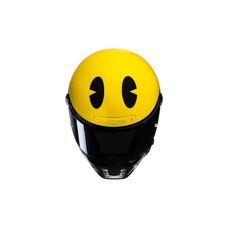 Integralny kask motocyklowy HJC V10 Pac-man Bandai Namco żółty