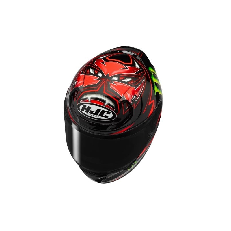 Kask integralny HJC RPHA 12 Quartararo MC1 w kolorze czarnym wyprzedaż