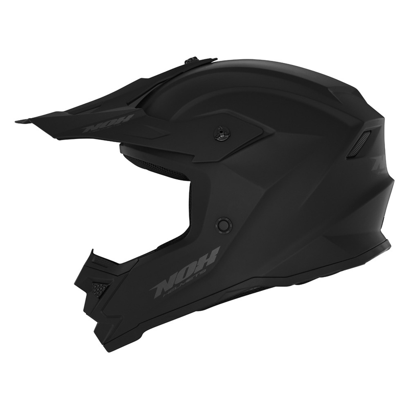 Dziecięcy kask motocrossowy NOX N761 MX w kolorze czarnym matowym