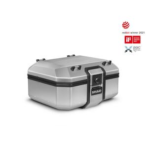 Complete set of SHAD TERRA TR40 adventure saddlebags and SHAD TERRA aluminium 37L topcase, including mounting kit SHAD Ducati Multistrada 1200 V4