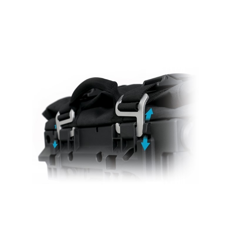 Complete set of SHAD TERRA TR40 adventure saddlebags and SHAD TERRA aluminium 48L topcase, including mounting kit SHAD Harley Davidson Pan America 1250