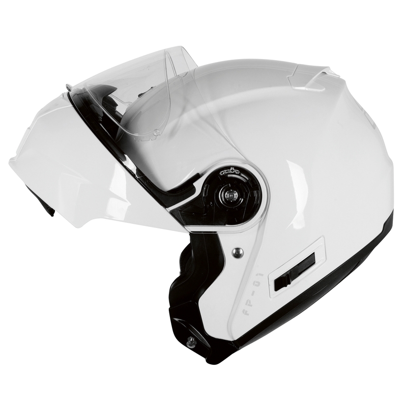 Szczękowy kask motocyklowy Ozone FP-01 (PR) biały wyprzedaż