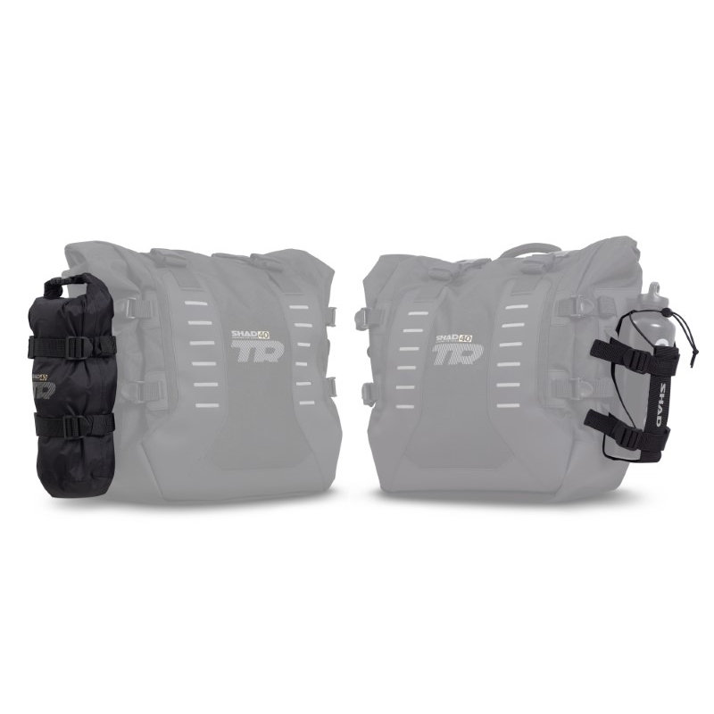 Complete set of SHAD TERRA TR40 adventure saddlebags and SHAD TERRA aluminium 55L topcase, including mounting kit SHAD Harley Davidson Pan America 1250