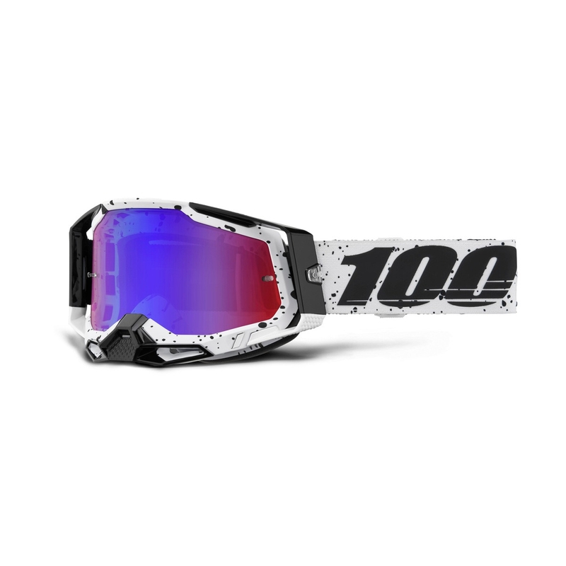 Gogle motocrossowe 100% RACECRAFT 2 Trinity czerwono-niebieskie plexi