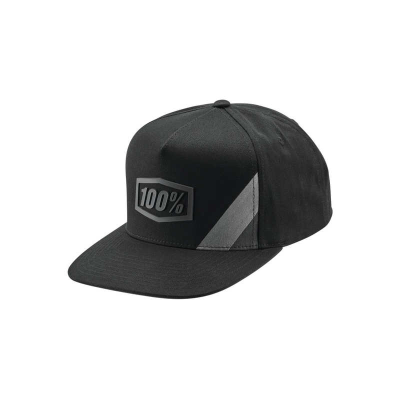100% Cornestone USA Czapka typu snapback czarno-szara
