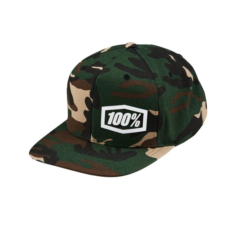 W 100% czapka z daszkiem typu Machine Snapback w kamuflażu