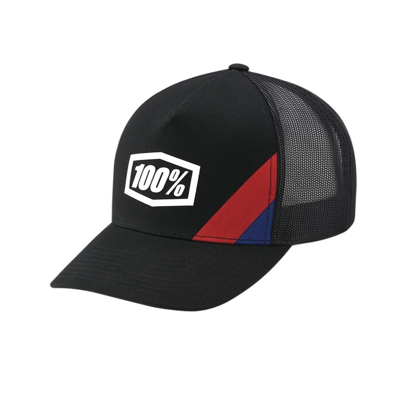 Czapka z daszkiem typu Trucker 100% Cornestone X-Fit w kolorze czarnym