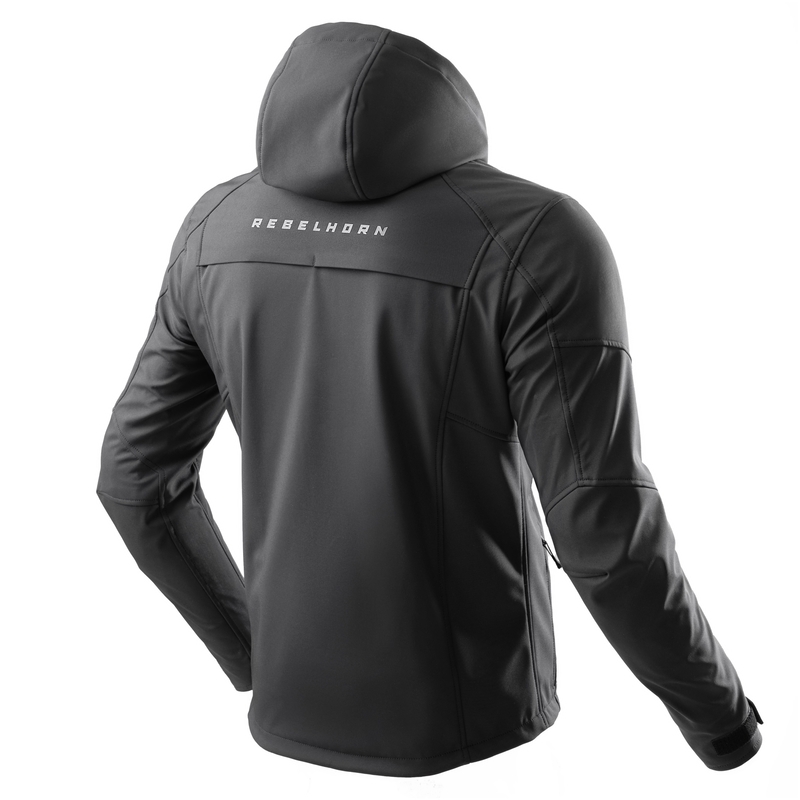 Kurtka motocyklowa Softshell Rebelhorn Slash w kolorze czarnym