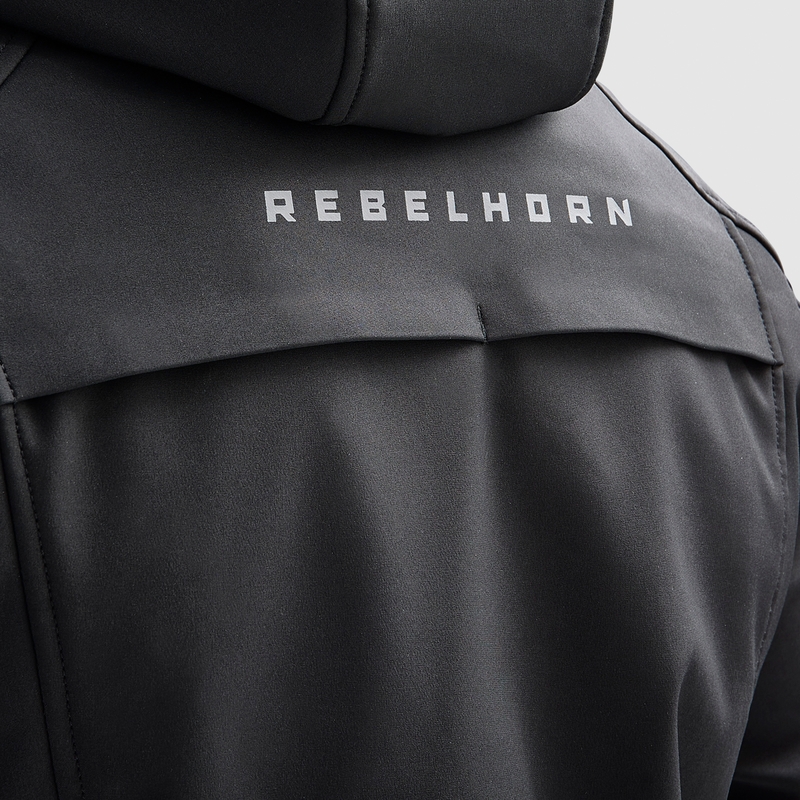 Kurtka motocyklowa Softshell Rebelhorn Slash w kolorze czarnym