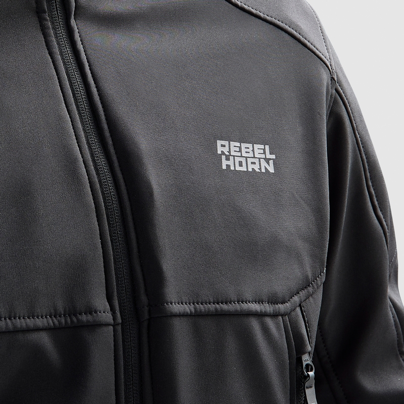Kurtka motocyklowa Softshell Rebelhorn Slash w kolorze czarnym