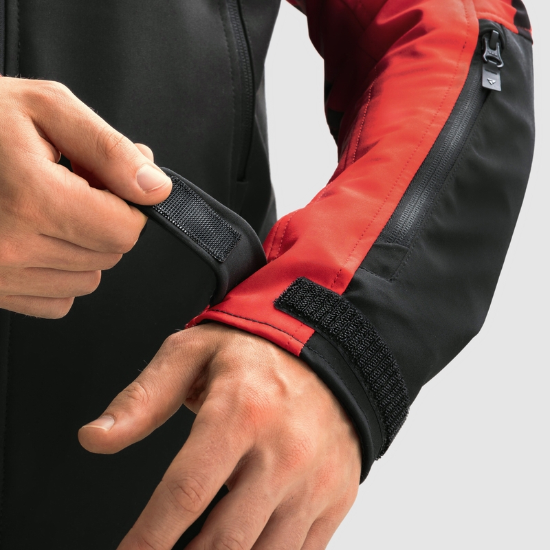 Kurtka motocyklowa typu softshell Rebelhorn Slash czarno-czerwona