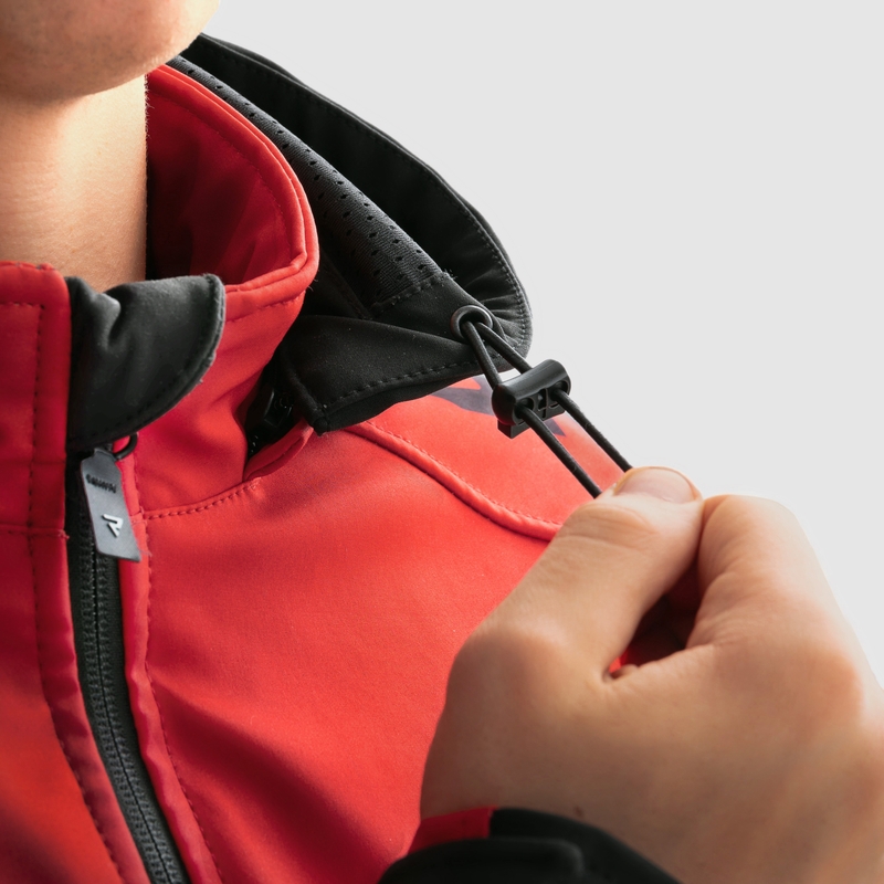 Kurtka motocyklowa typu softshell Rebelhorn Slash czarno-czerwona