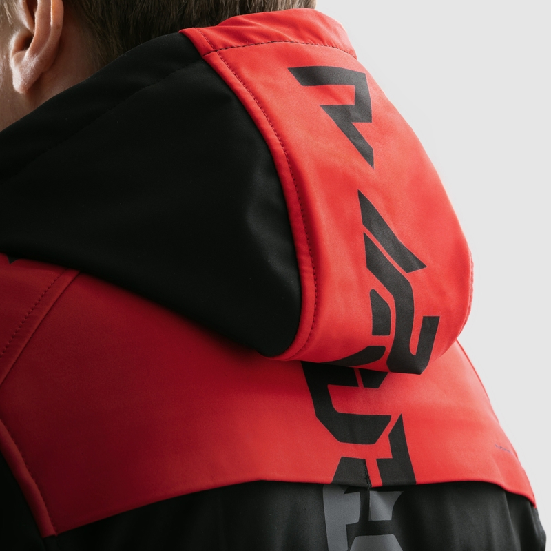 Kurtka motocyklowa typu softshell Rebelhorn Slash czarno-czerwona