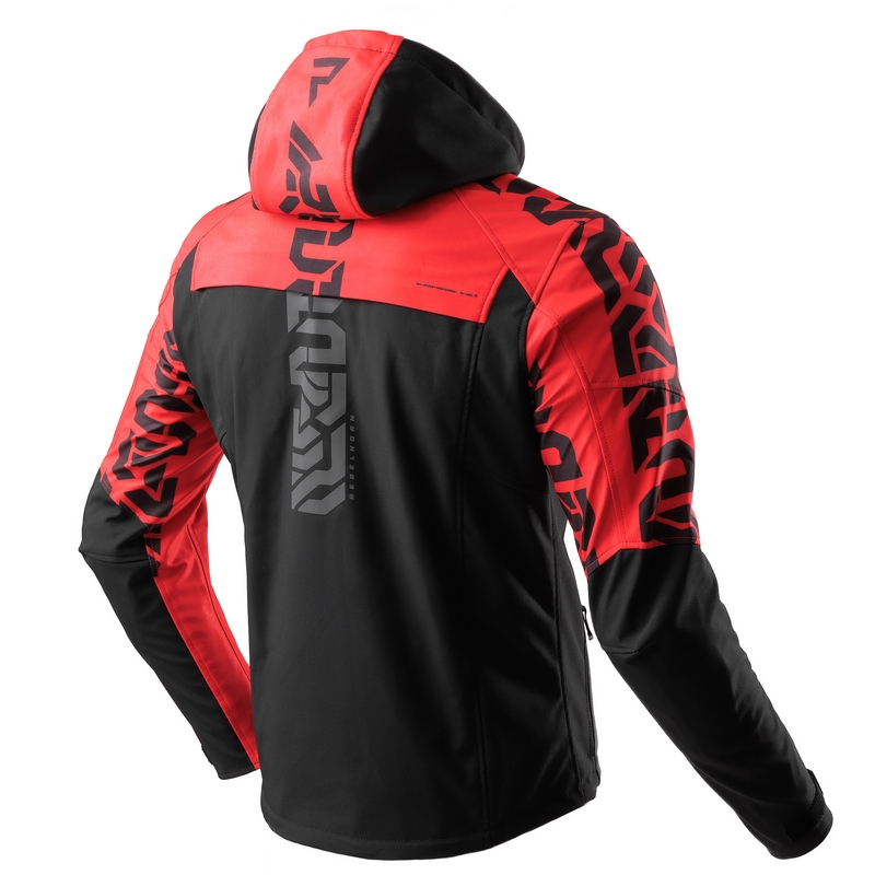 Kurtka motocyklowa typu softshell Rebelhorn Slash czarno-czerwona