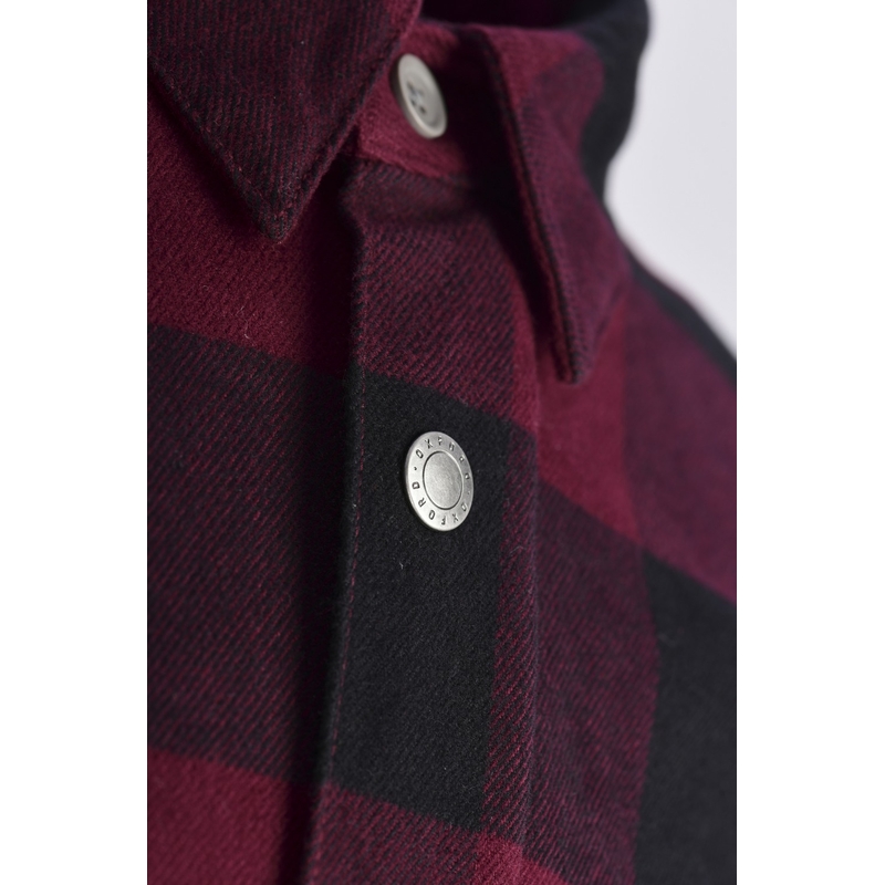 Damska koszulka motocyklowa Oxford Kickback 2.0 czerwono-czarna