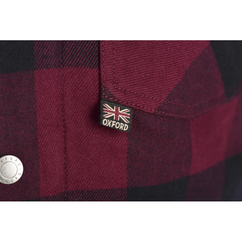 Damska koszulka motocyklowa Oxford Kickback 2.0 czerwono-czarna