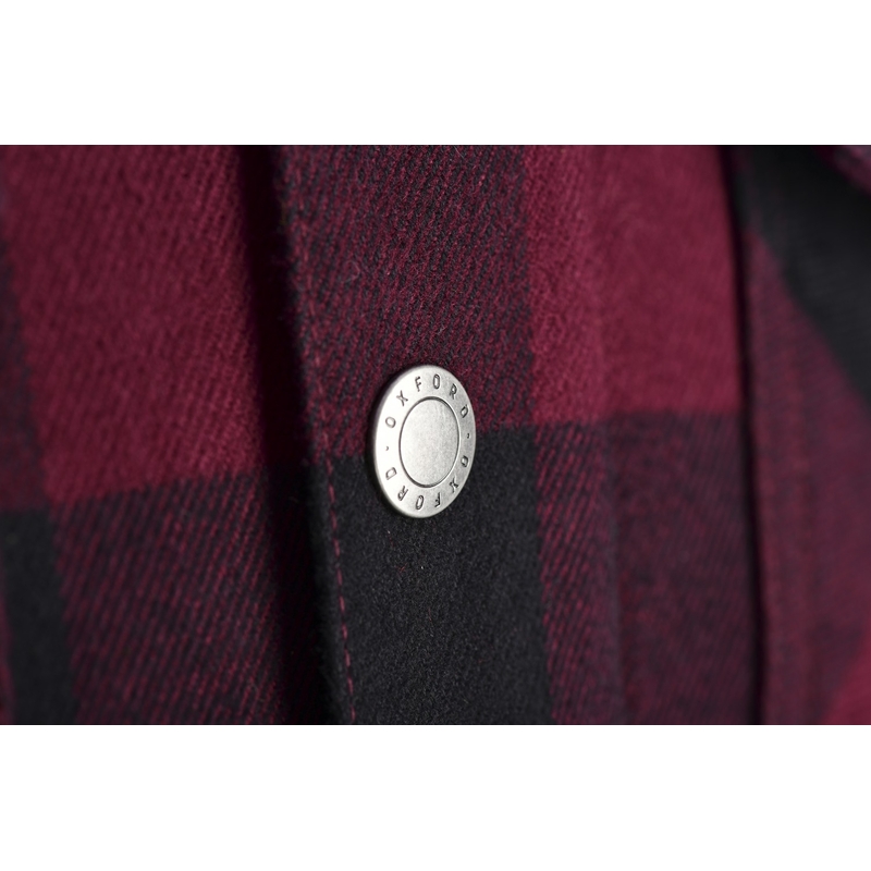 Damska koszulka motocyklowa Oxford Kickback 2.0 czerwono-czarna