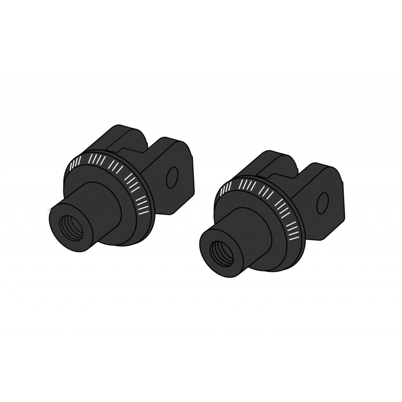 Footpeg adapters PUIG black