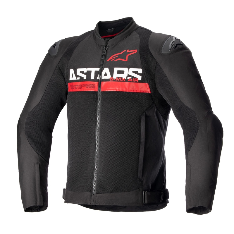 Kurtka motocyklowa Alpinestars SMX Air w kolorze czarno-fluo-czerwonym