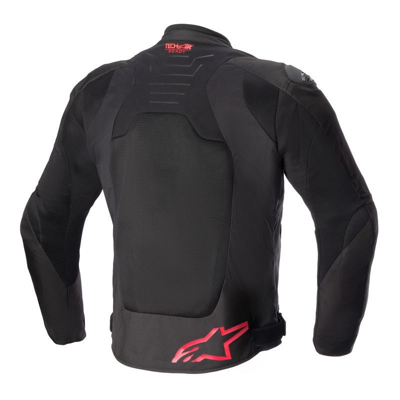 Kurtka motocyklowa Alpinestars SMX Air w kolorze czarno-fluo-czerwonym