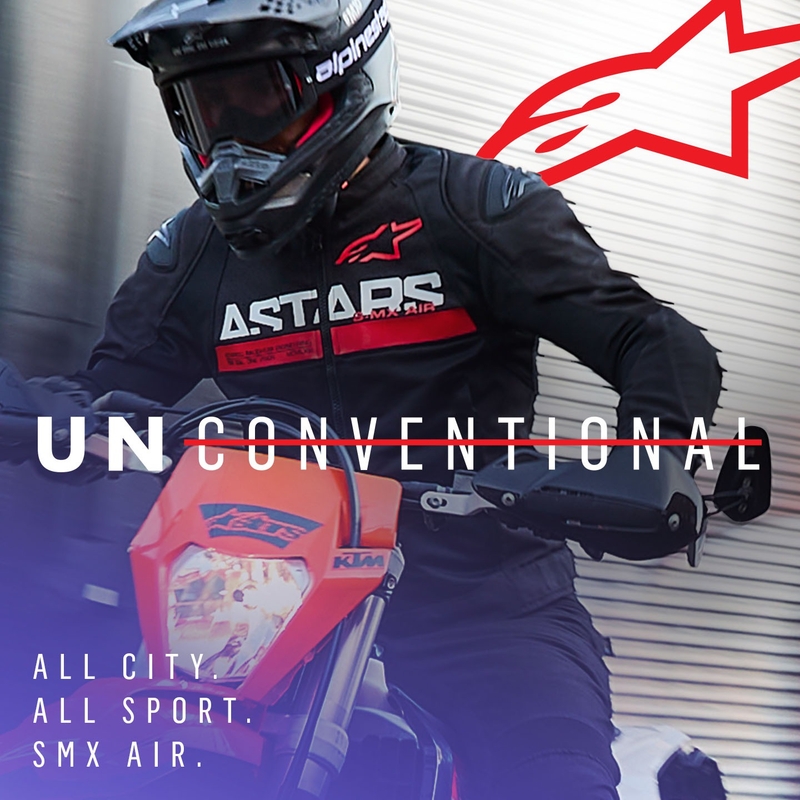 Kurtka motocyklowa Alpinestars SMX Air w kolorze czarno-fluo-czerwonym